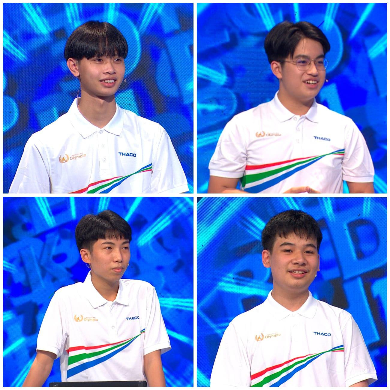 Cả 4 chàng trai đã có màn thể hiện vô cùng tuyệt vời. Ảnh: Đường Lên Đỉnh Olympia. Cả 4 chàng trai đã có màn thể hiện vô cùng tuyệt vời. Ảnh: Đường Lên Đỉnh Olympia.