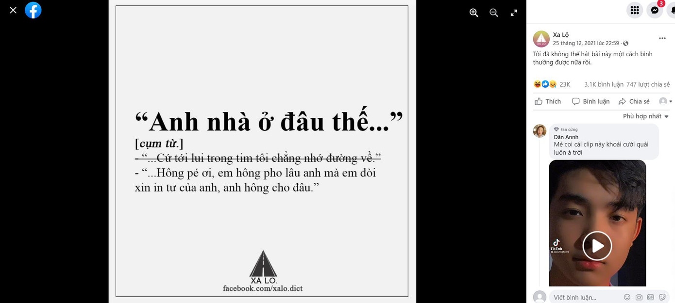 Phiên bản "remix" của ca khúc "Anh nhà ở đâu thế" khiến dân tình "phát sốt". Ảnh: Xa Lộ. Phiên bản "remix" của ca khúc "Anh nhà ở đâu thế" khiến dân tình "phát sốt". Ảnh: Xa Lộ.