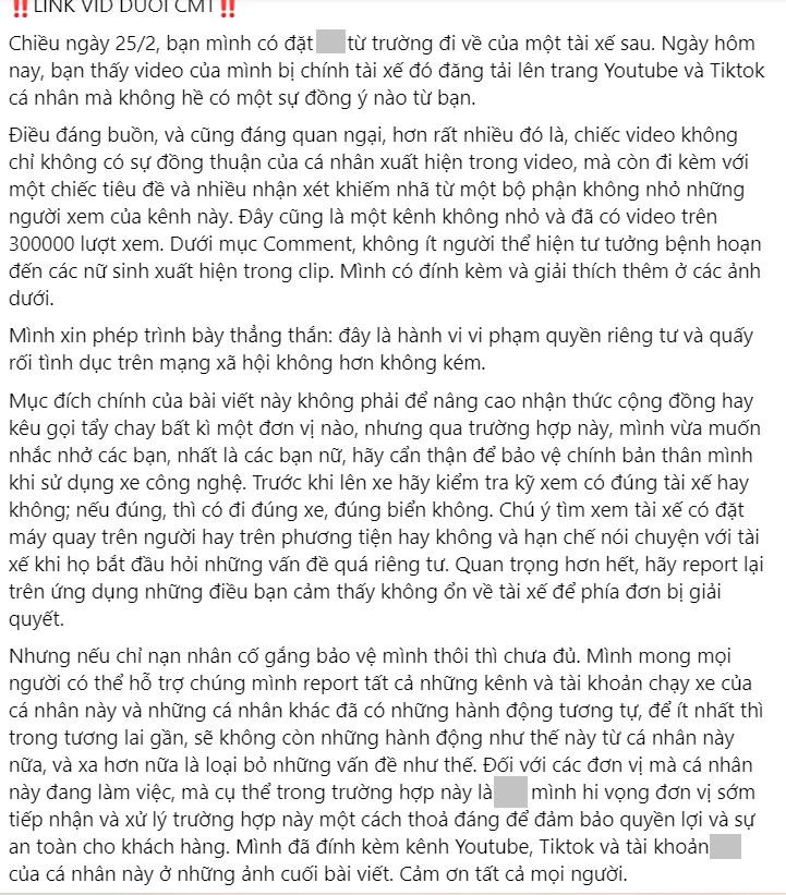 Bài đăng đang được lan truyền rộng rãi trên nhiều hội nhóm Gen Z. Ảnh chụp màn hình.