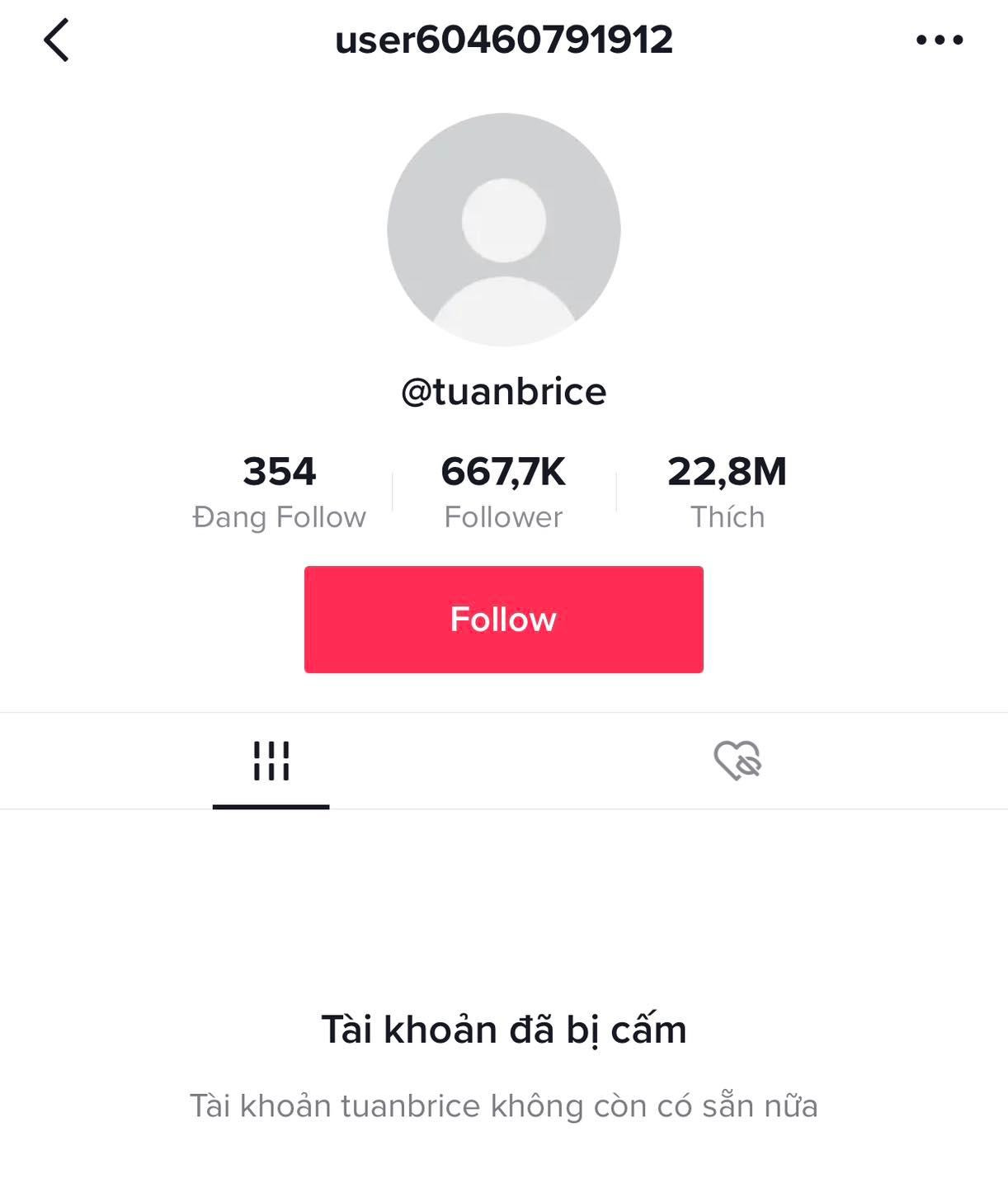 TikTok được cho là đã có động thái cho dừng hoạt động tài khoản của Nờ Ô Nô. TikTok được cho là đã có động thái cho dừng hoạt động tài khoản của Nờ Ô Nô.