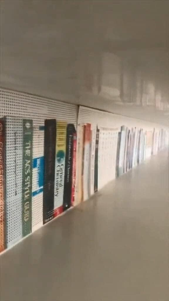 Cận cảnh những &quot;cuốn sách&quot; 2D tại thư viện này.