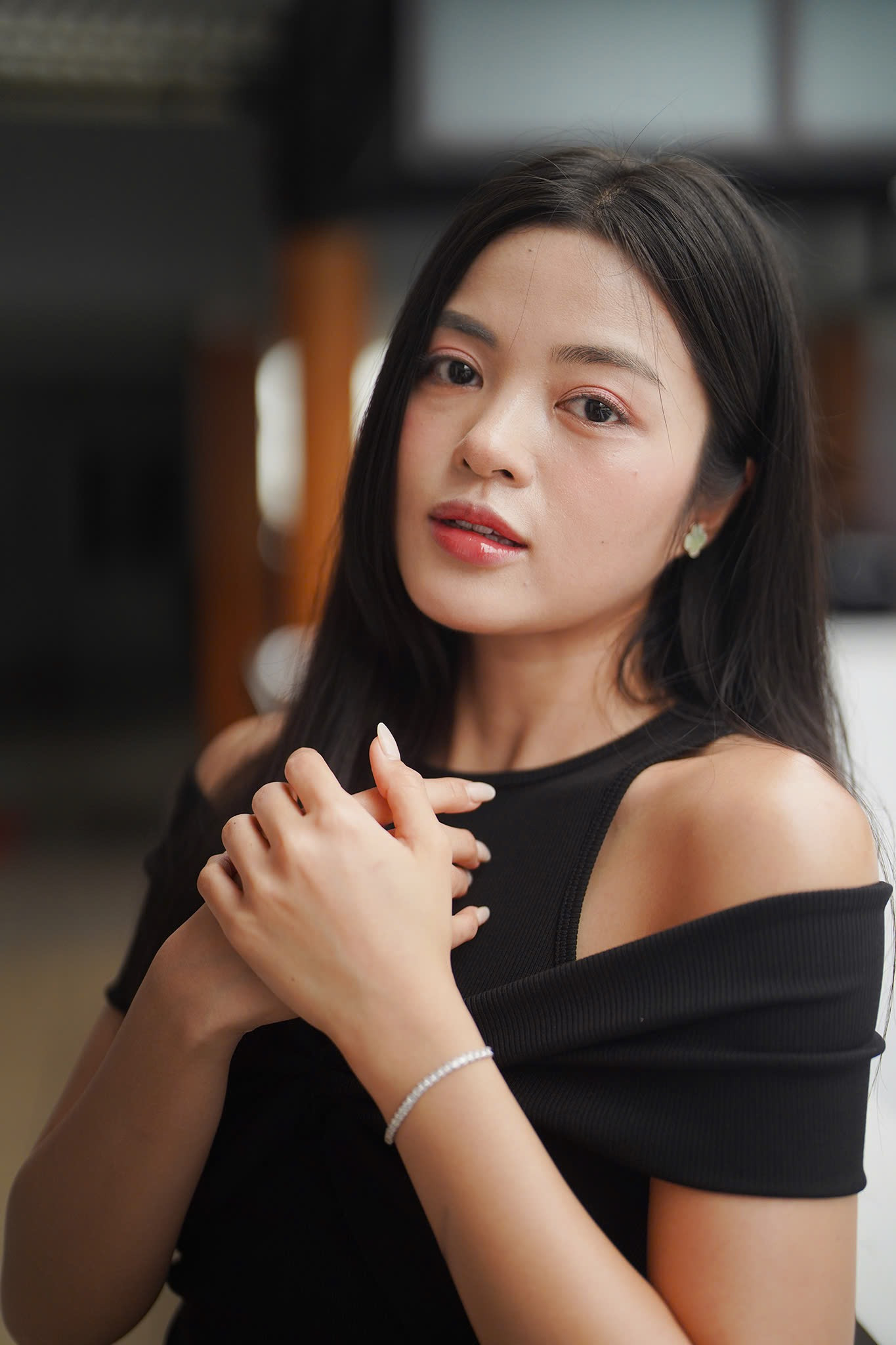 Đoàn Thúy Vy khẳng định cố gắng để có thứ hạng cao nhất tại cuộc thi. Ảnh: Phạm Nguyễn. Đoàn Thúy Vy khẳng định cố gắng để có thứ hạng cao nhất tại cuộc thi. Ảnh: Phạm Nguyễn.