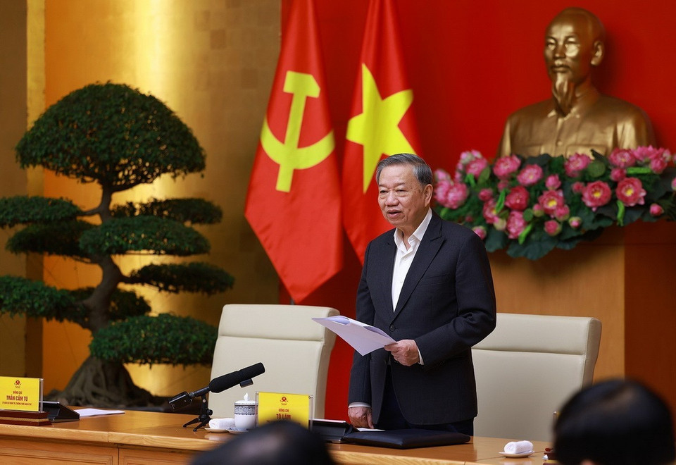 Tổng Bí thư Tô Lâm phát biểu chỉ đạo. (Ảnh: Dương Giang/TTXVN) Tổng Bí thư Tô Lâm phát biểu chỉ đạo. (Ảnh: Dương Giang/TTXVN)