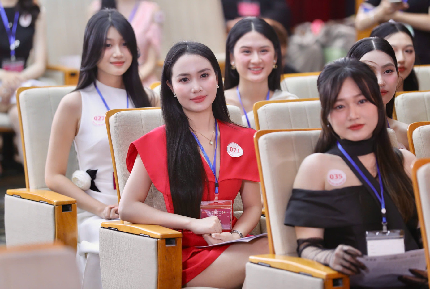 Nhiều thí sinh tham dự vòng Sơ khảo phía Nam Hoa hậu Việt Nam 2024 sáng 9/3.