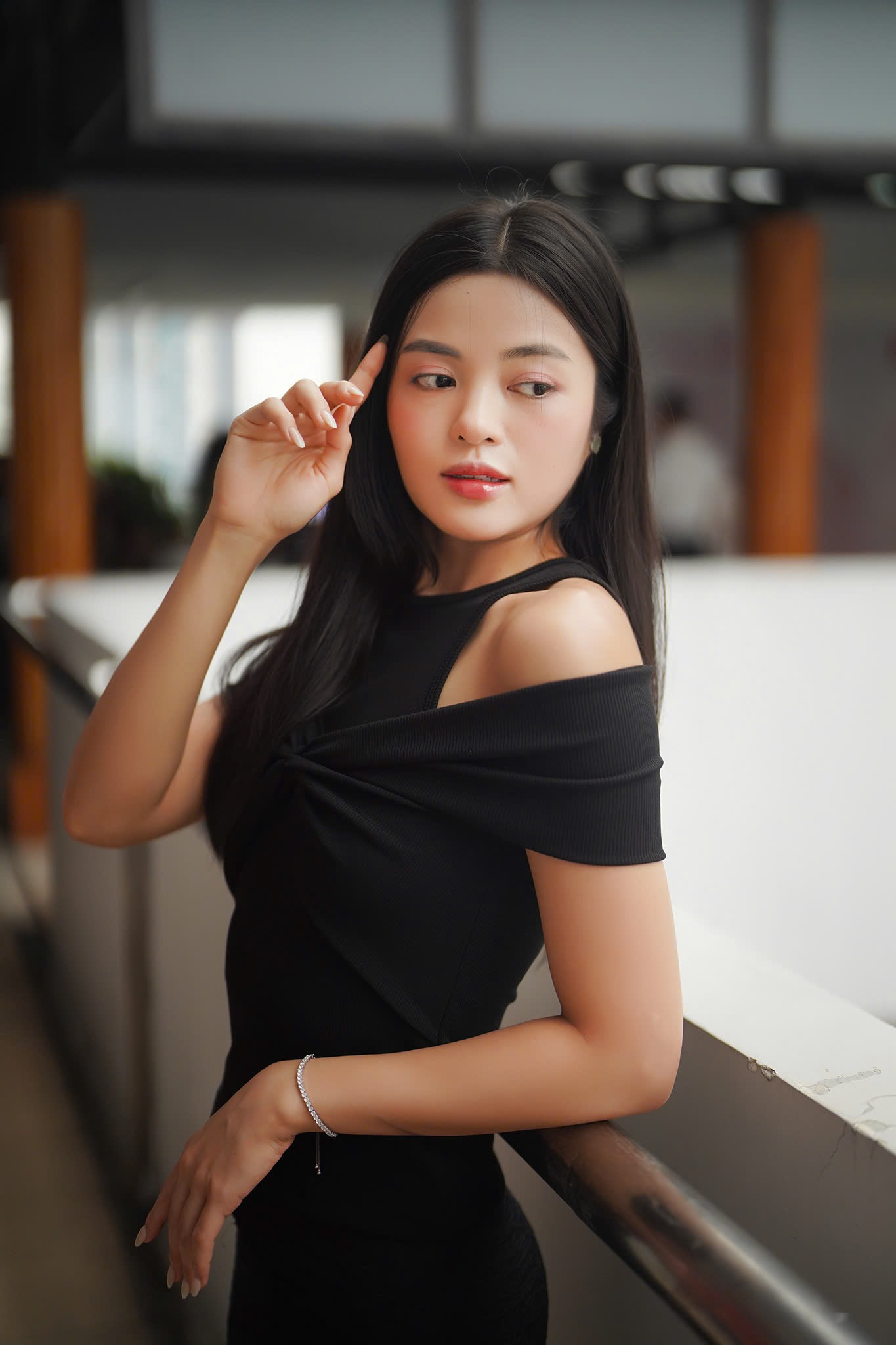 Đoàn Thúy Vy khẳng định cố gắng để có thứ hạng cao nhất tại cuộc thi. Ảnh: Phạm Nguyễn. Đoàn Thúy Vy khẳng định cố gắng để có thứ hạng cao nhất tại cuộc thi. Ảnh: Phạm Nguyễn.