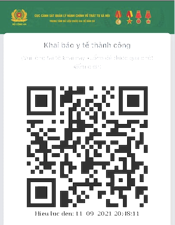 Đăng ký giấy đi đường bằng mã QRcode của Bộ Công an. Đăng ký giấy đi đường bằng mã QRcode của Bộ Công an.