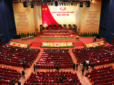 Toàn cảnh phiên khai mạc Đại hội sáng 12-1-2011 . Ảnh: TTXVN Toàn cảnh phiên khai mạc Đại hội sáng 12-1-2011