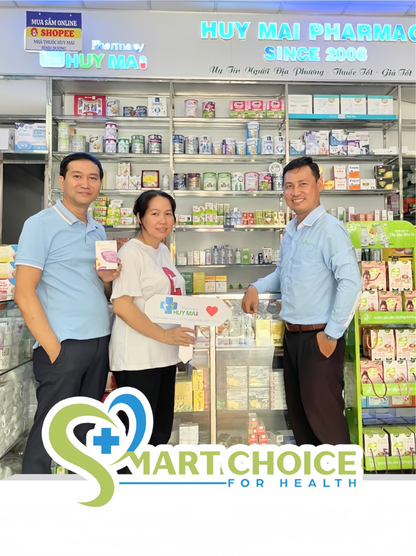 CEO Phạm Nguyễn Xuân Mai cùng Đồng sáng lập Trần Nguyên Huy ( Trái ) giao lưu với CEO - Trần Thanh Trung ( Phải ) Đại diện thương hiệu Bremedie &amp; Fleurance Nature.