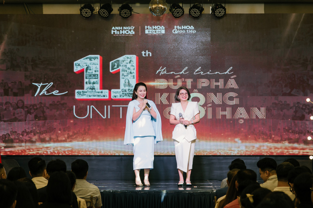 Bà Nguyễn Thị Hoa, nhà sáng lập Anh ngữ Ms Hoa (bên trái) và bà Nguyễn Thị Giang, Tổng giám đốc IMAP Việt Nam (đơn vị sở hữu Anh ngữ Ms Hoa)