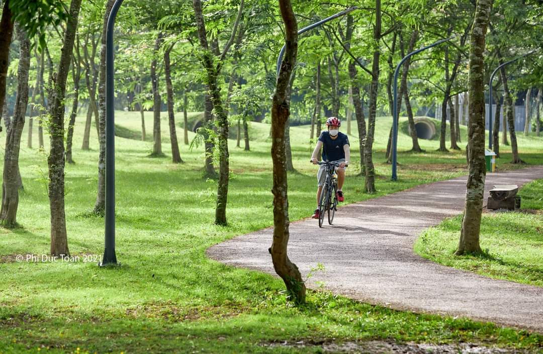 Không gian xanh khuyến khích cư dân lớn tuổi vận động thể dục thể thao Không gian xanh khuyến khích cư dân lớn tuổi vận động thể dục thể thao