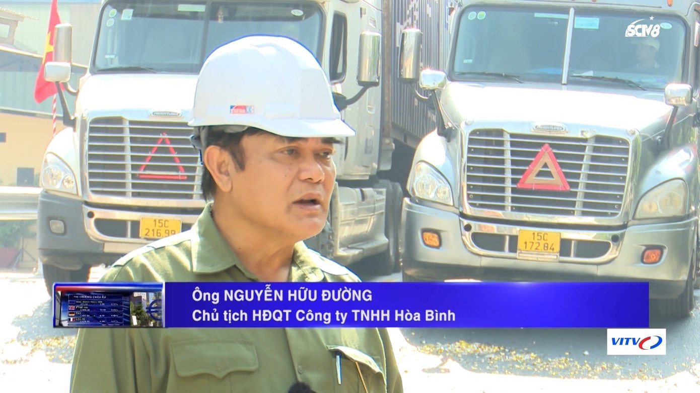 Ông Nguyễn Hữu Đường, Chủ tịch Tập đoàn Hòa Bình tại buổi thử tải đường cao tốc mẫu