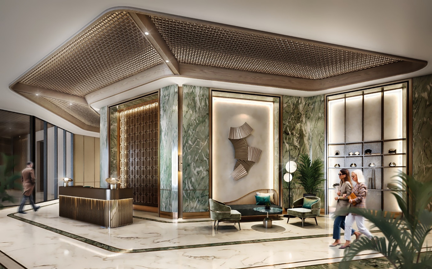 Sảnh chính Tháp Broadway tại dự án Lancaster Legacy