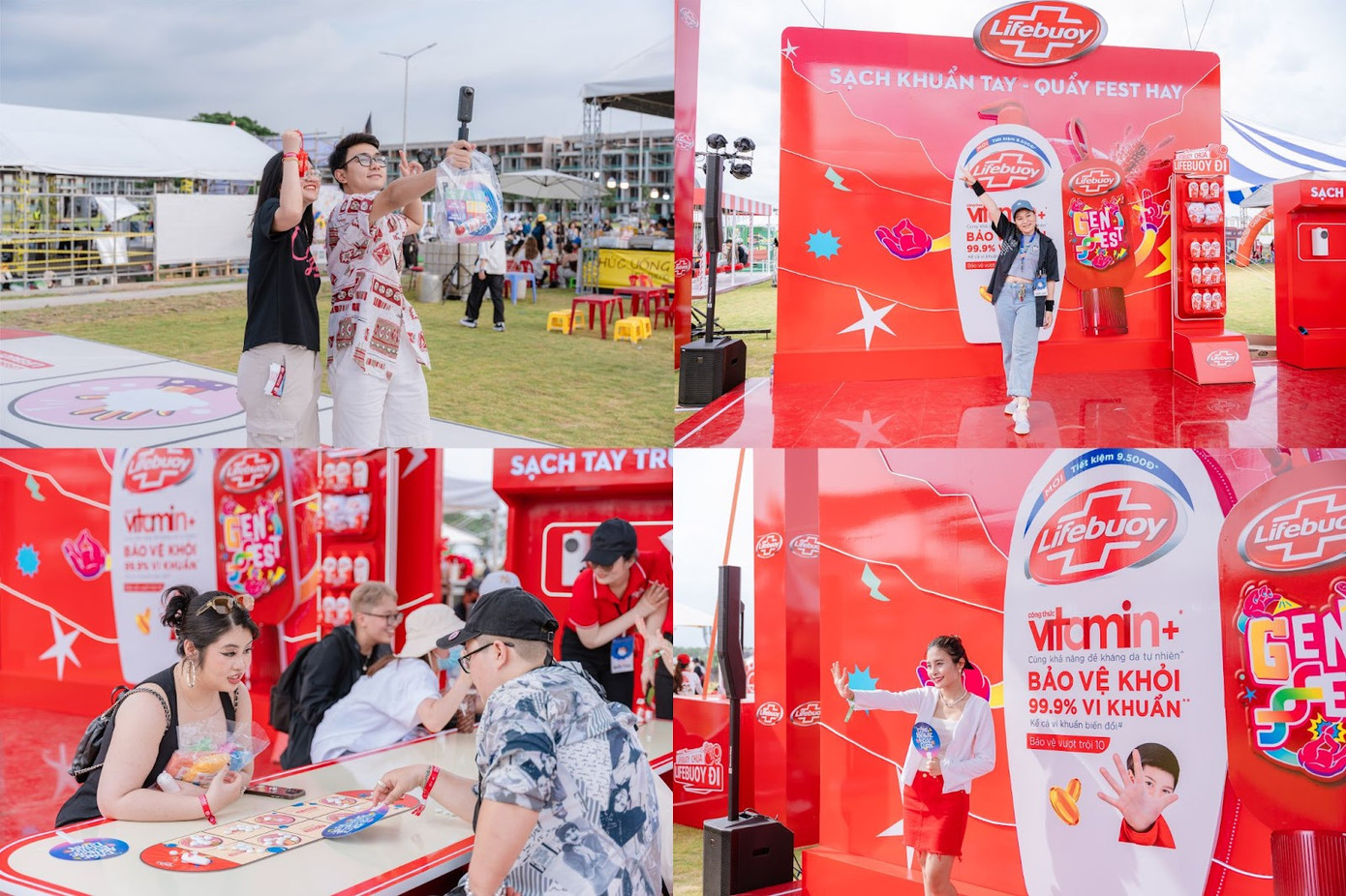 Các bạn trẻ check-in và trải nghiệm trò chơi Ô Ăn Quan khổng lồ Các bạn trẻ check-in và trải nghiệm trò chơi Ô Ăn Quan khổng lồ