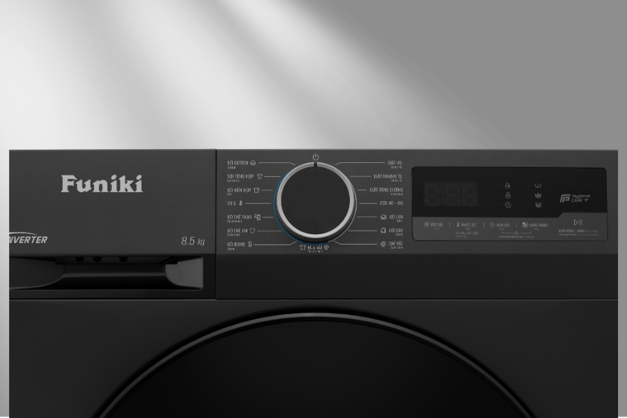 Bảng điều khiển điện tử thông minh của máy giặt cửa trước Funiki