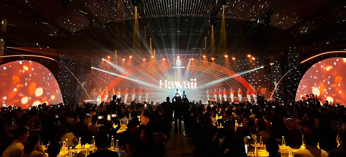 Toàn cảnh không gian lễ ra mắt phân khu Hawaii - Masteri Waterfront của Masterise Homes