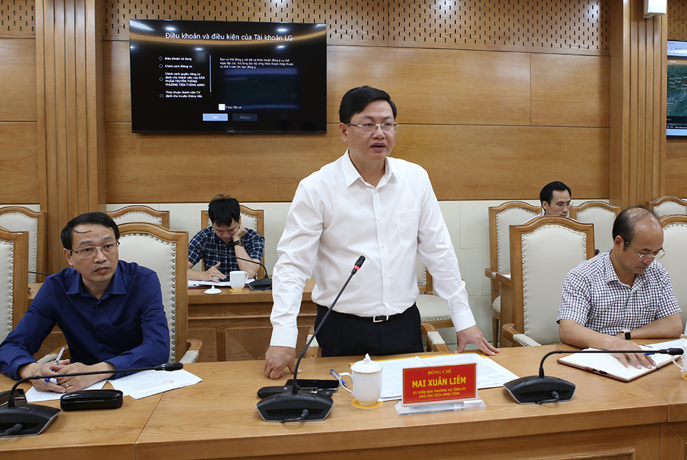 Phó Chủ tịch UBND tỉnh Thanh Hóa – Mai Xuân Liêm phát biểu kết luận tại buổi làm việc