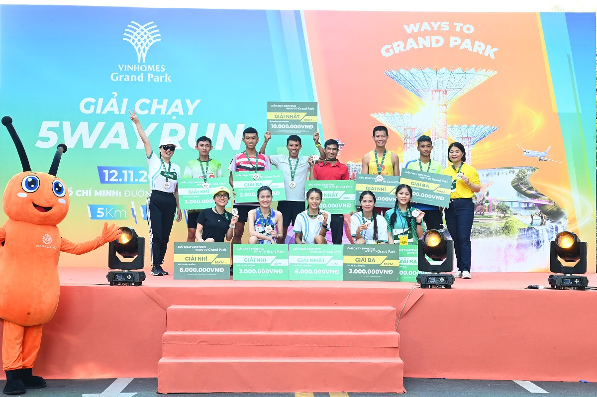 5Way Run - Ways to Grand Park đã tìm ra những runners xuất sắc nhất đại diện cho ý chí bền bỉ và tinh thần sẵn sàng bứt phá