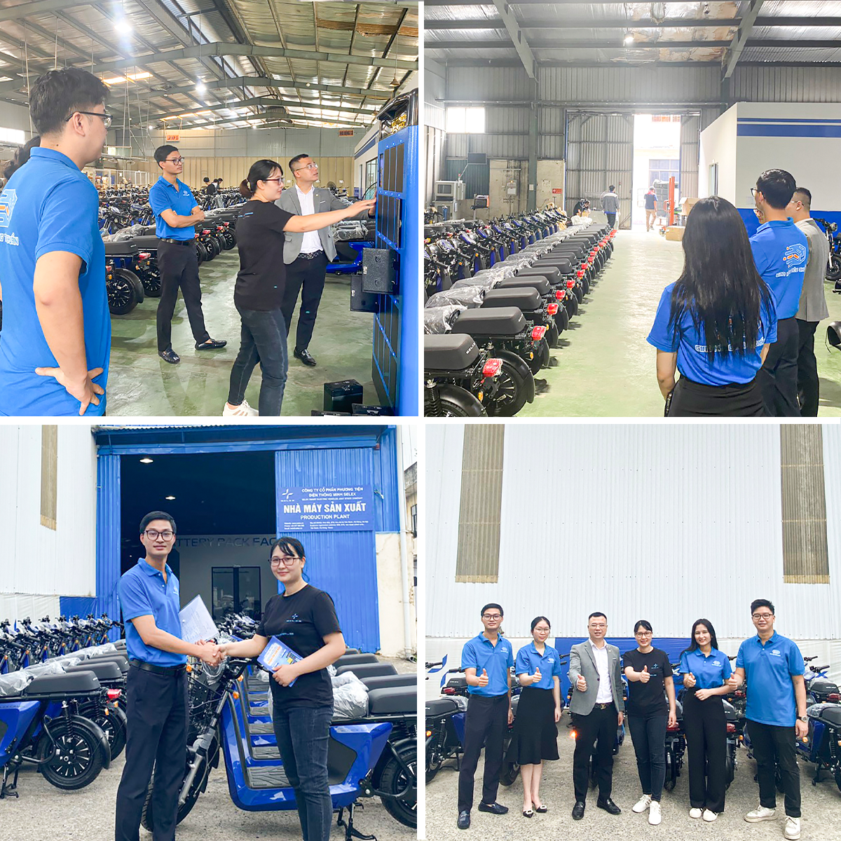 Giao Hàng Tiêu Chuẩn thăm quan nhà máy sản xuất xe điện Selex Motors