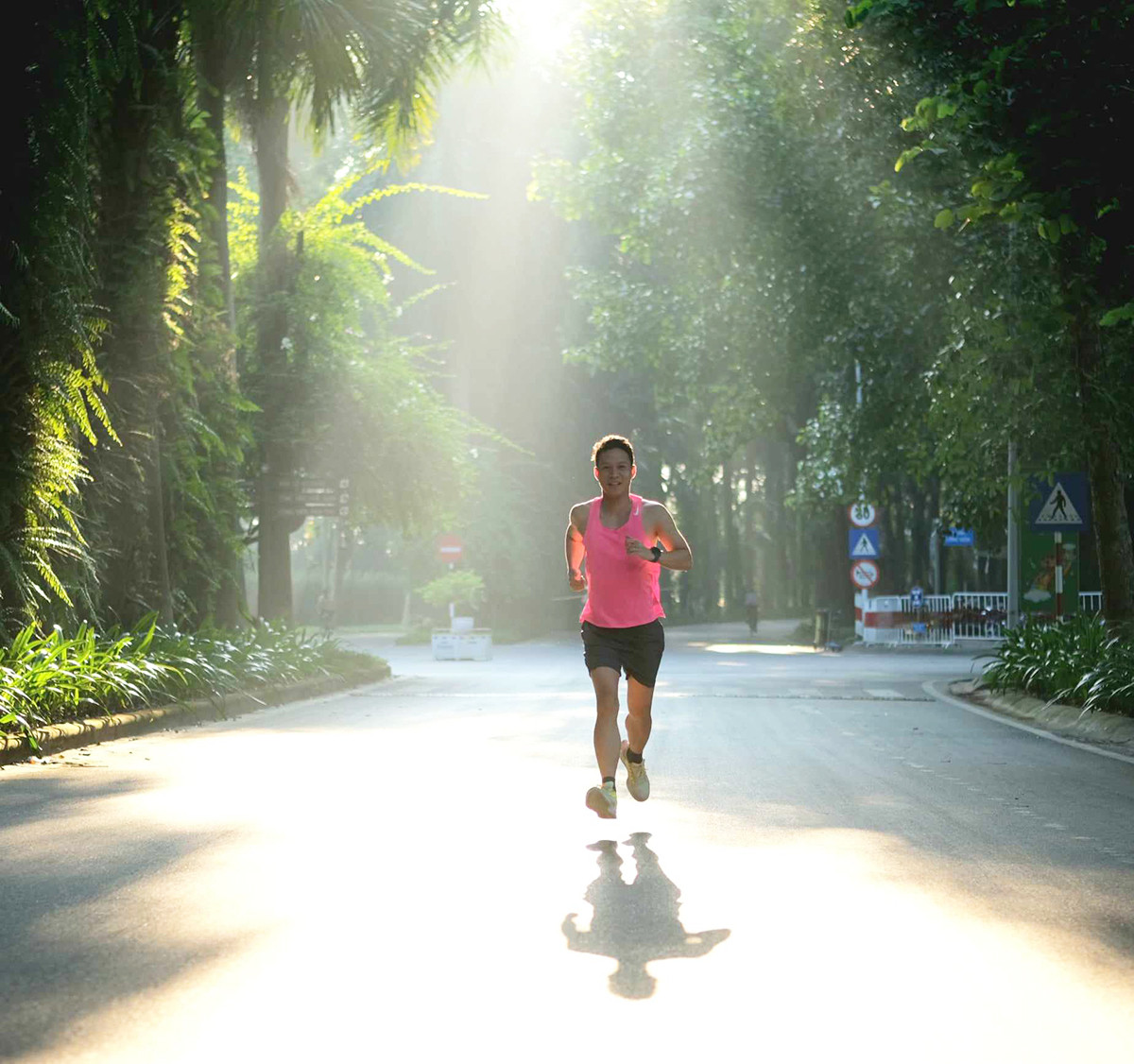 Anh Thành trên đường chạy. Ảnh: NVCC Anh Thành trên đường chạy. Ảnh: NVCC