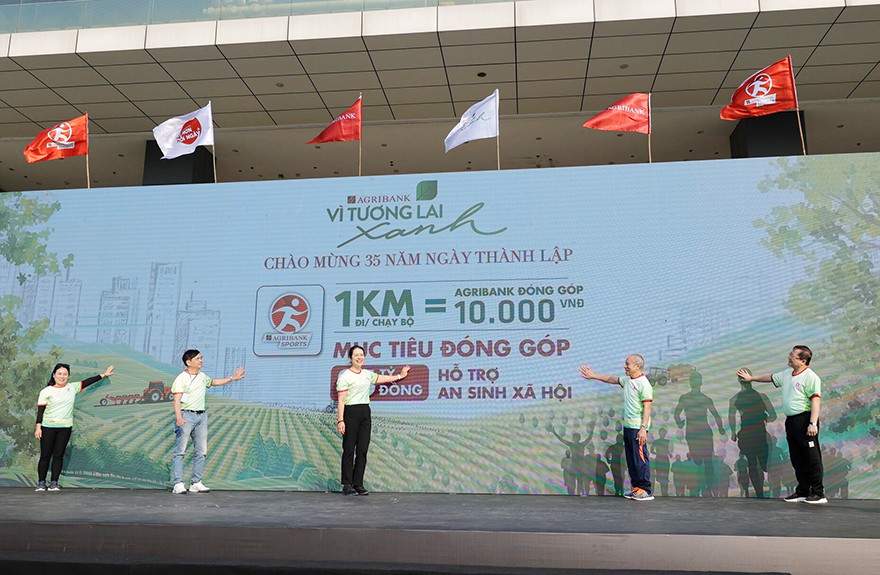 Giải chạy "Agribank - Vì tương lai xanh" đóng góp 35 tỷ đồng hỗ trợ an sinh xã hội