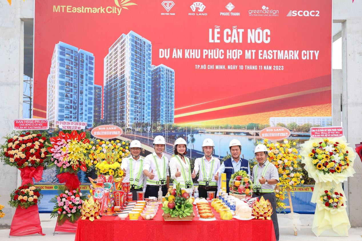 MT Eastmark City chính thức cất nóc vào ngày 10/11/2023