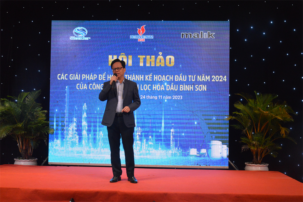 Chủ tịch HĐQT BSR Nguyễn Văn Hội phát biểu Khai mạc Hội thảo