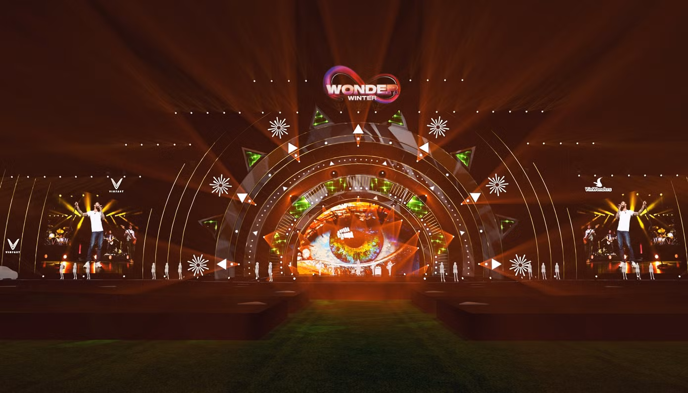 Thiết kế sân khấu của 8Wonder Phú Quốc. Ảnh: 8Wonder.