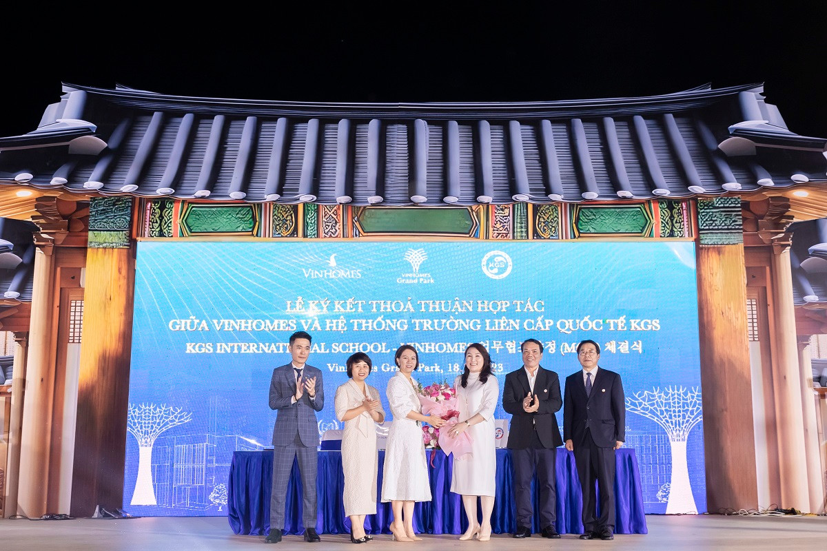 Ký kết với Korea Global School là một cột mốc quan trọng trong chặng đường phát triển của đại đô thị Vinhomes Grand Park