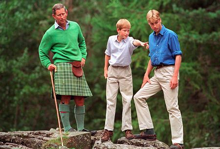 Thái tử Charles và 2 con trai năm 1997