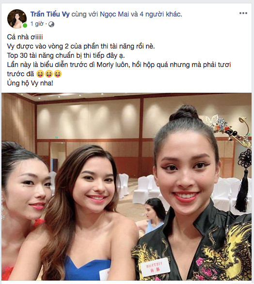 Tiểu Vy vào vòng 2 phần thi tài năng sau hát 'Lạc trôi' của Sơn Tùng ảnh 1