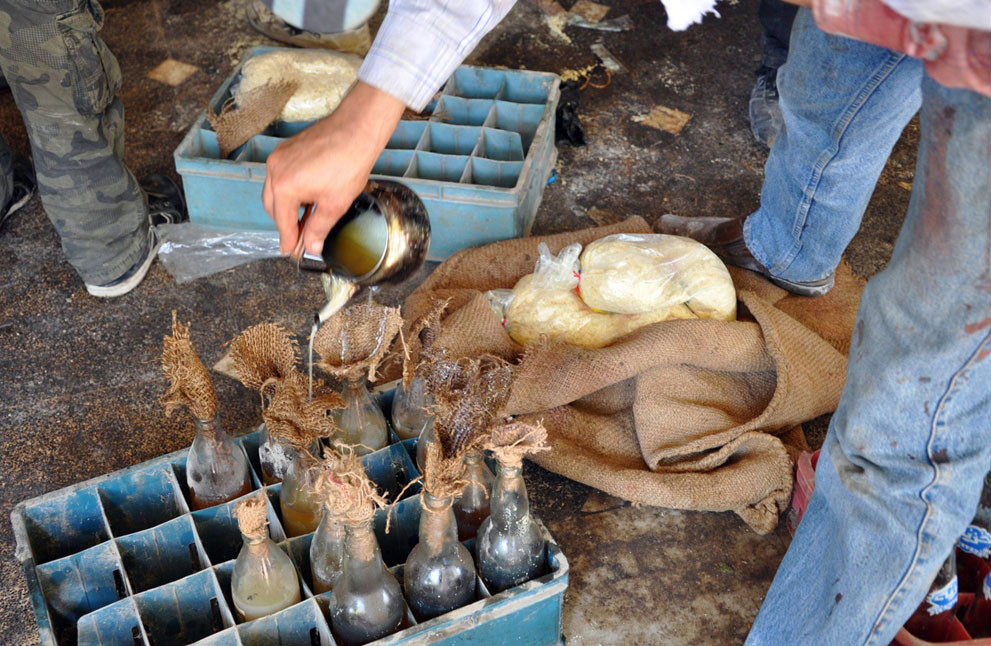 Đây chính là những nguyên liệu chế tạo bom của phe nổi dậy Syria