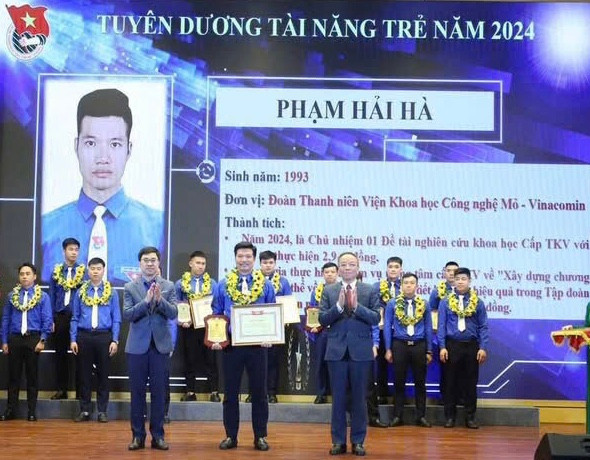 Tuyên dương các tài năng trẻ năm 2024 của Tập đoàn TKV