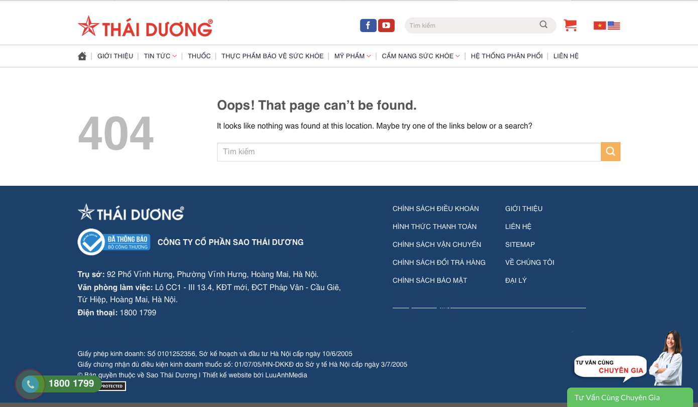 Kovir biến mất khỏi website Sao Thái Dương