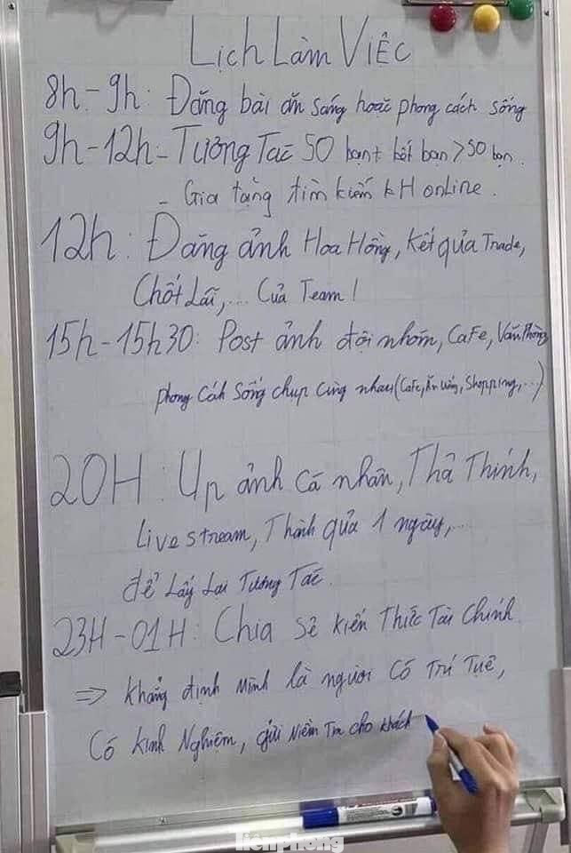 Lịch làm việc của các chuyên gia đọc lệnh, "hot girl" tài chính lan truyền trên mạng xã hội