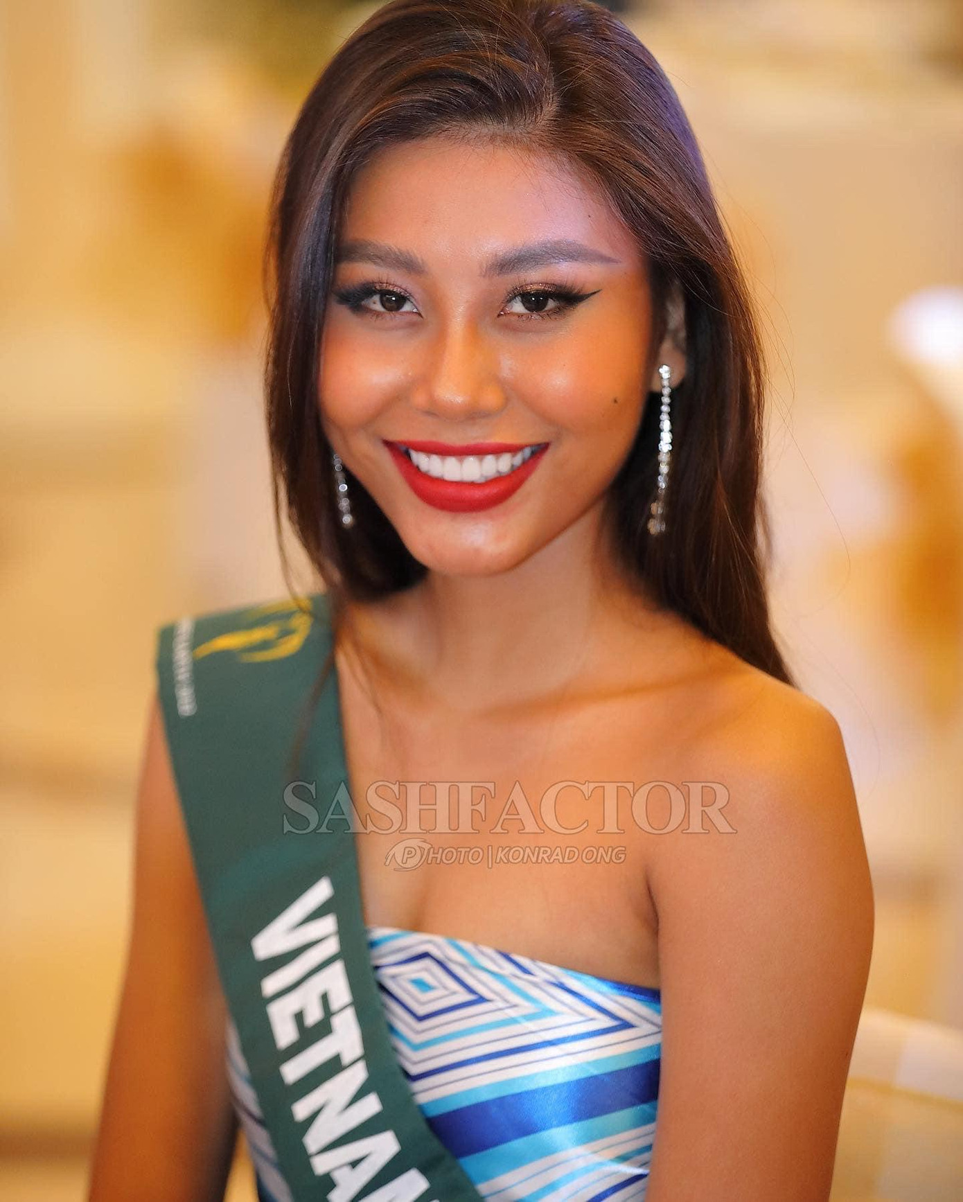 Thạch Thu Thảo tại cuộc thi Miss Earth 2022. Ảnh: Sash Factor.