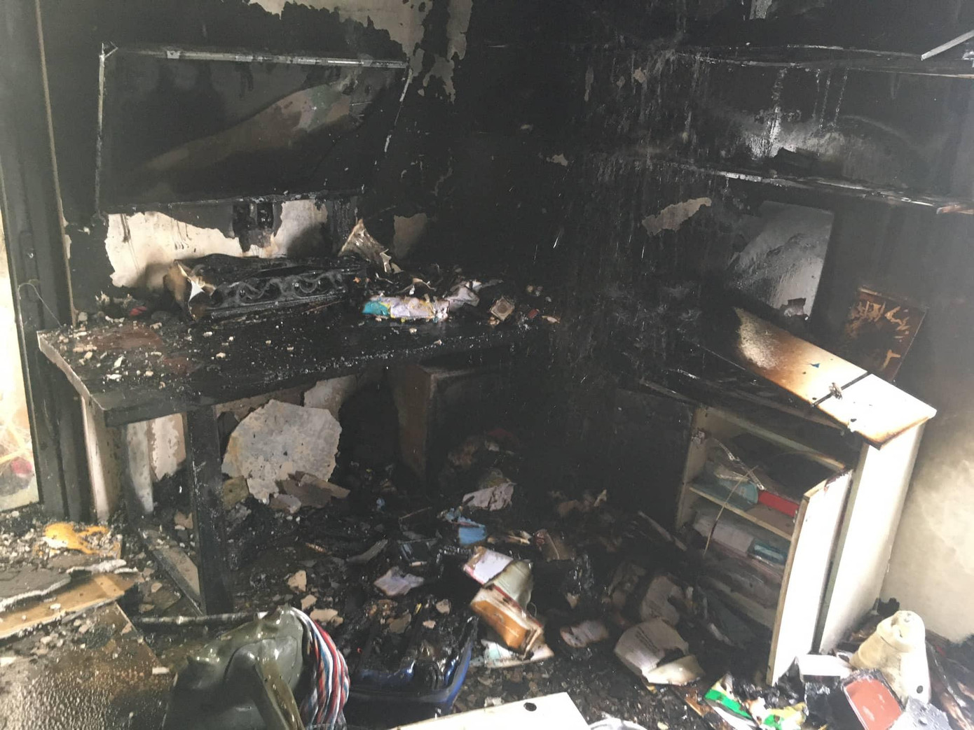 Khu vực xảy ra hỏa hoạn. Khu vực xảy ra hỏa hoạn.