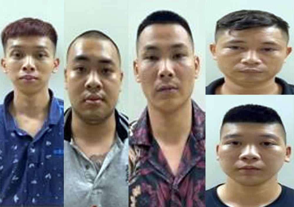 Ổ nhóm đối tượng bị bắt giữ.