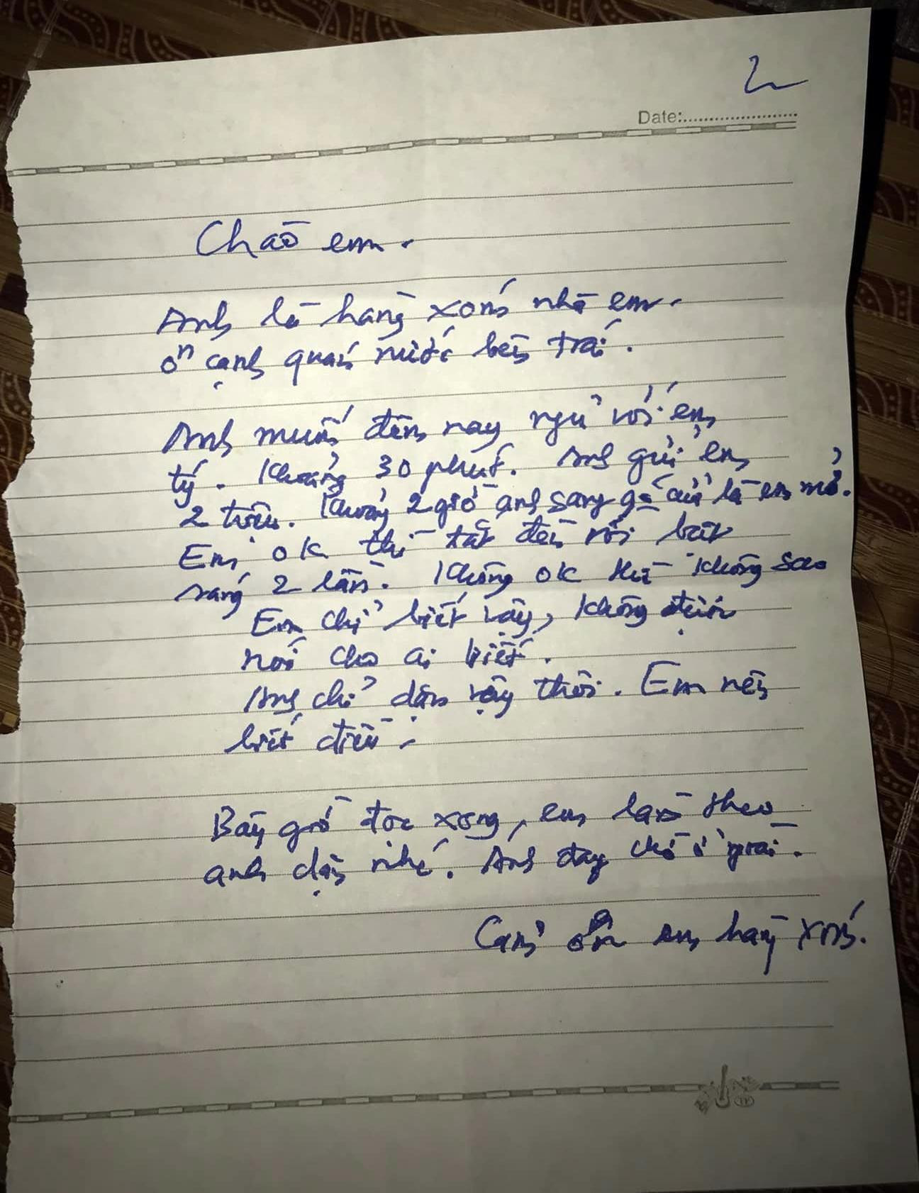Bức thư viết tay.