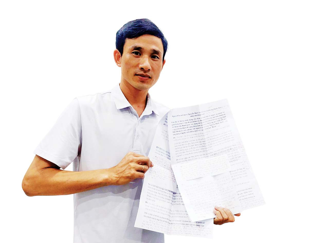 Tác giả lưu giữ bản thảo bài viết do nguyên Chủ tịch nước biên tập