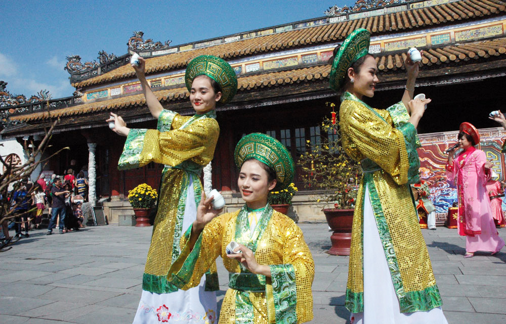 Biểu diễn nhã nhạc. Ảnh: Trần Nguyễn Anh