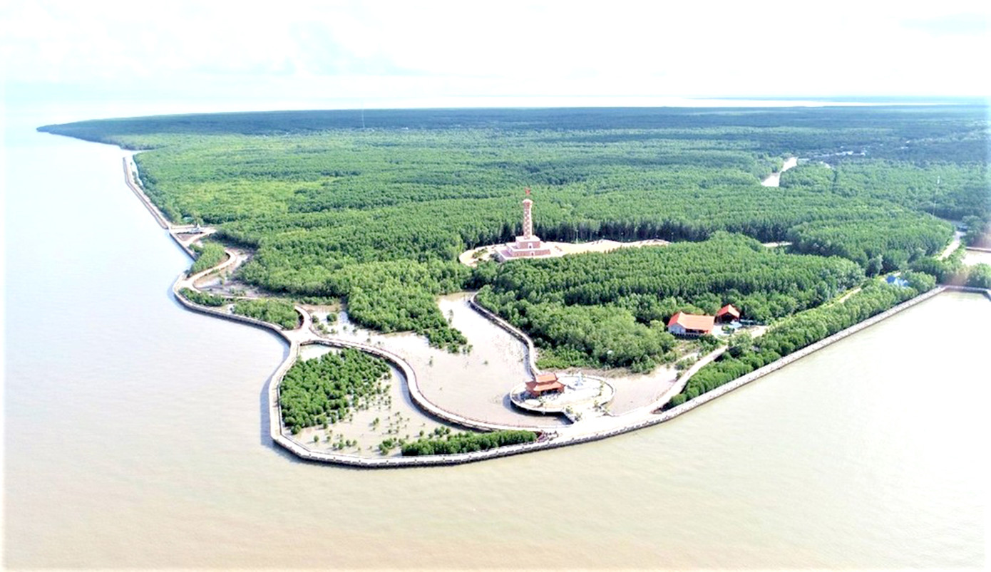 Mũi Cà Mau - Vùng đất cực Nam Tổ quốc. Ảnh: Tân Lộc