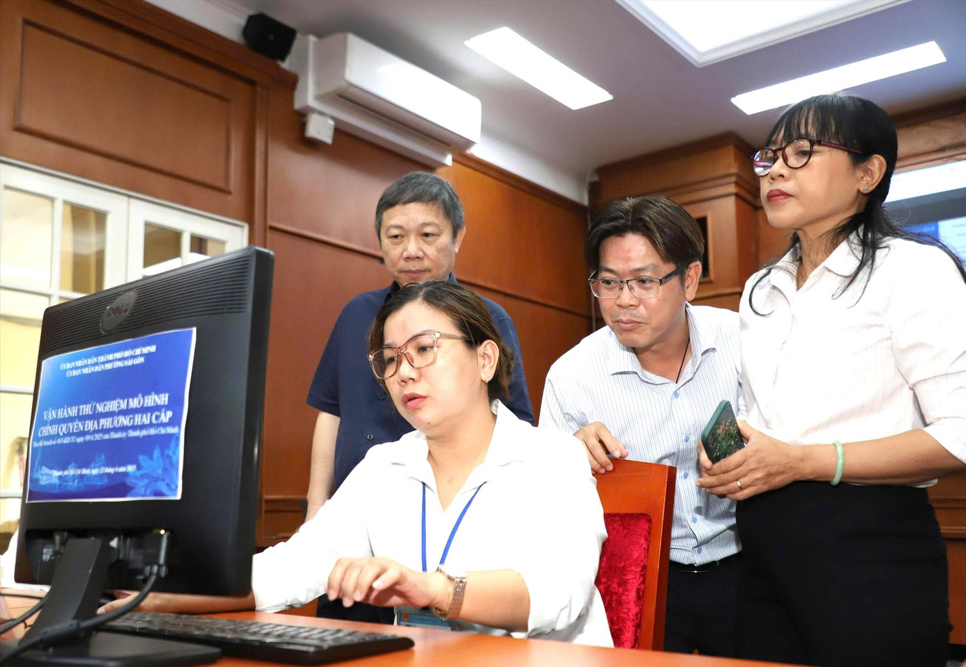 Vận hành thử nghiệm tại phường Sài Gòn, TPHCM. Ảnh: NGÔ TÙNG Vận hành thử nghiệm tại phường Sài Gòn, TPHCM. Ảnh: NGÔ TÙNG