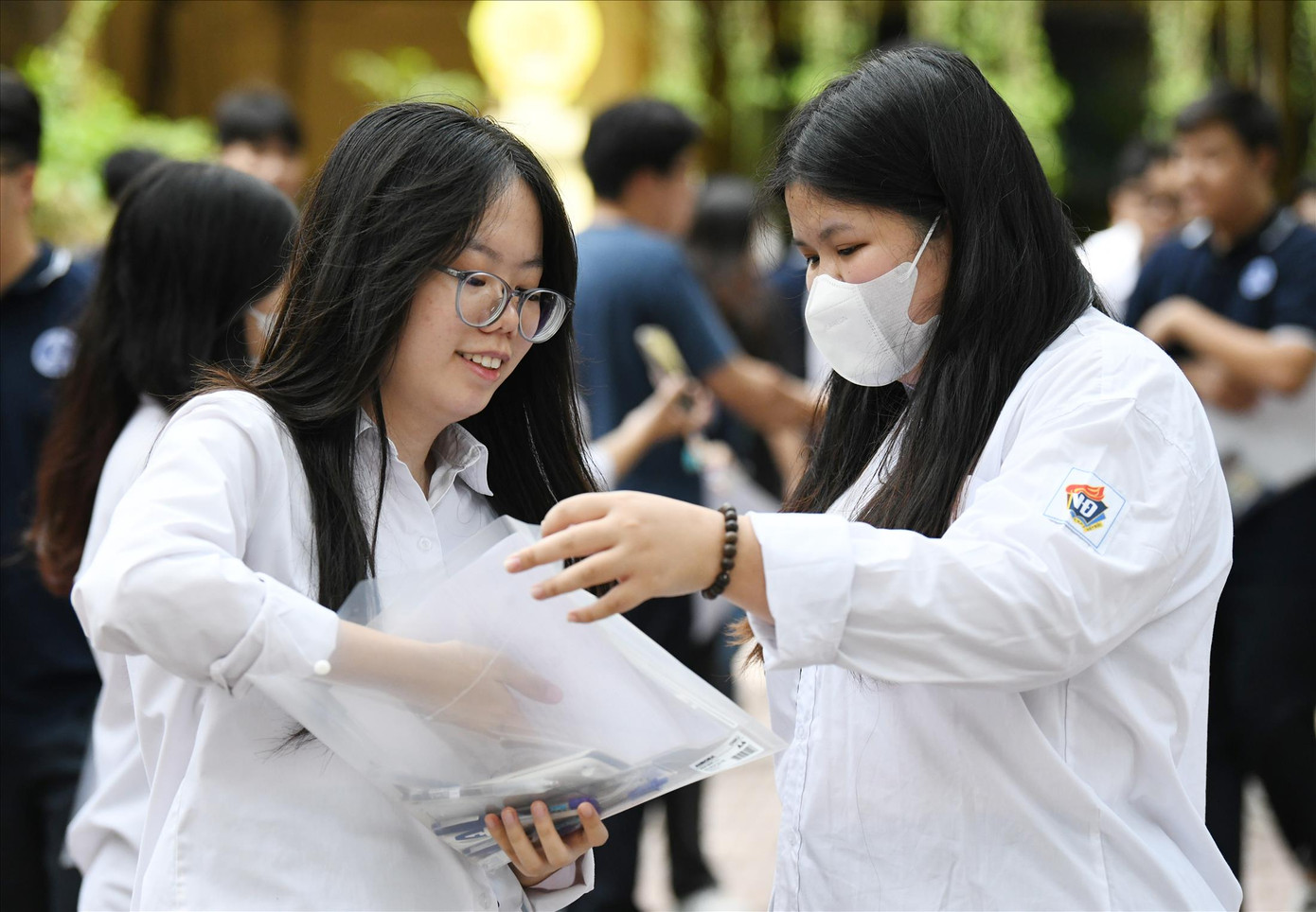 Học sinh sau kỳ thi tốt nghiệp THPT năm 2024. Ảnh: NHƯ Ý