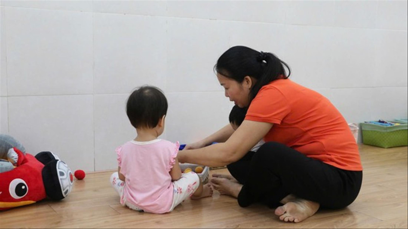 Trẻ 6-18 tháng tuổi đang theo học tại Trường Mầm non Măng non 1 (quận 10, TPHCM). Ảnh: A.N Trẻ 6-18 tháng tuổi đang theo học tại Trường Mầm non Măng non 1 (quận 10, TPHCM). Ảnh: A.N