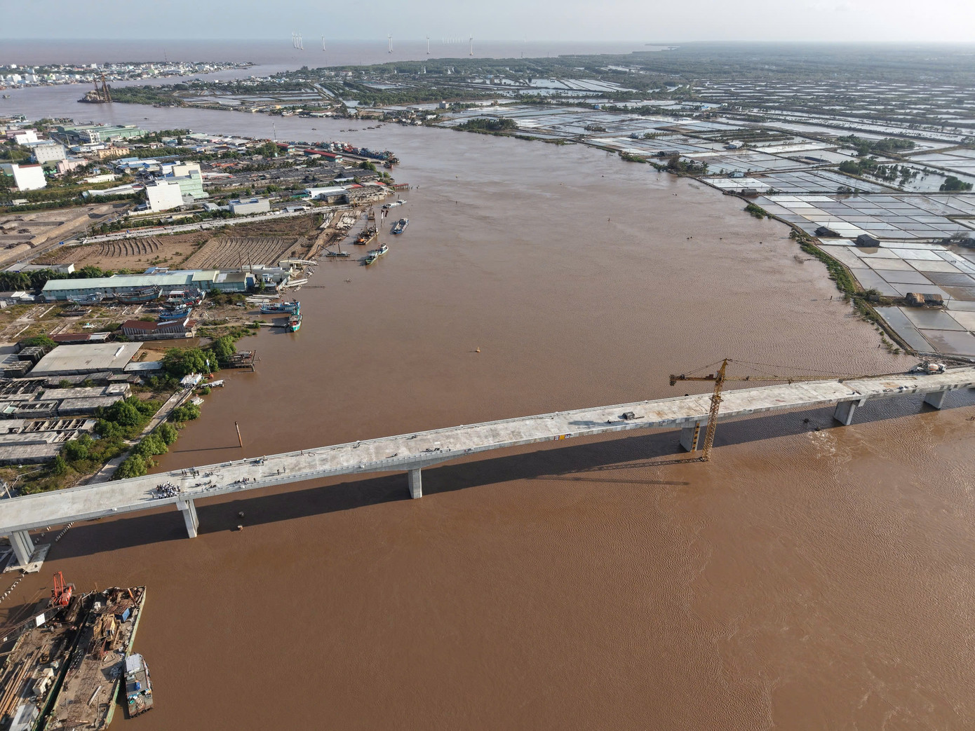 Cầu Gành Hào nối Cà Mau - Bạc Liêu dự kiến thông xe đúng dịp 30/4 này