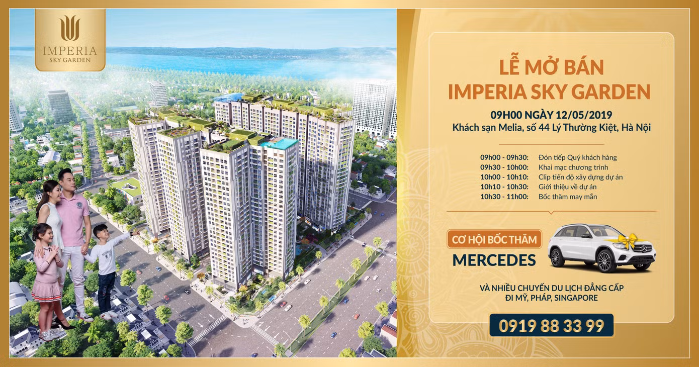 Dự án Imperia Sky Garden 'gây sốc' với chương trình mua nhà tặng xe Mercedes ảnh 1