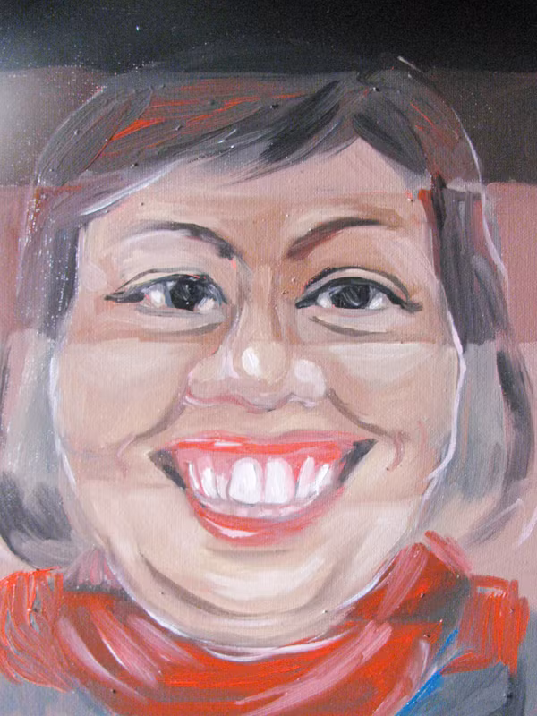 Nhà văn Y Ban - Trích đoạn tranh Nguyễn Xuân Hoàng (Acrilic trên toan)