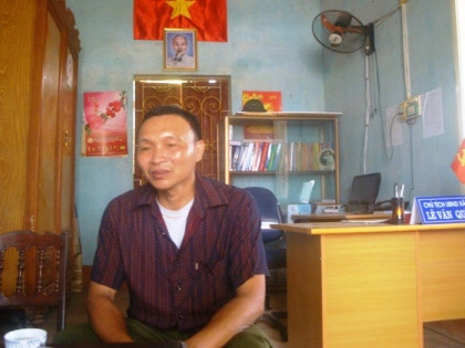 Ông Hà Minh Tấn - Trưởng công an xã Triệu Thành.