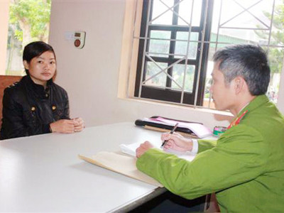 Ghi lời khai của Vi Thị Châm