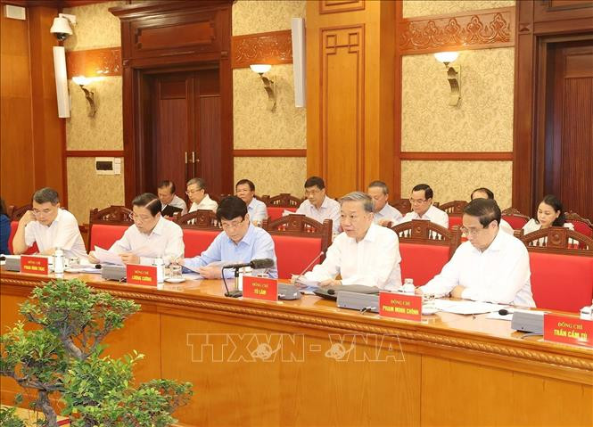 Tổng Bí thư, Chủ tịch nước Tô Lâm phát biểu chỉ đạo. Ảnh: Trí Dũng/TTXVN Tổng Bí thư, Chủ tịch nước Tô Lâm phát biểu chỉ đạo. Ảnh: Trí Dũng/TTXVN